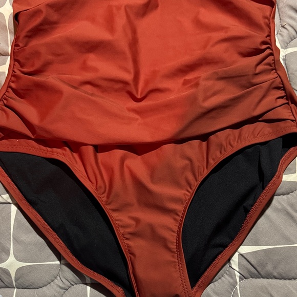 DKNY Rust One Piece Swimsuit - Picture 3 of 4